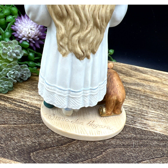 1990 Jan Hagara Limited Edition Shelley & Bear 6" Figurine S20606 #1241 - Picture 8 of 8